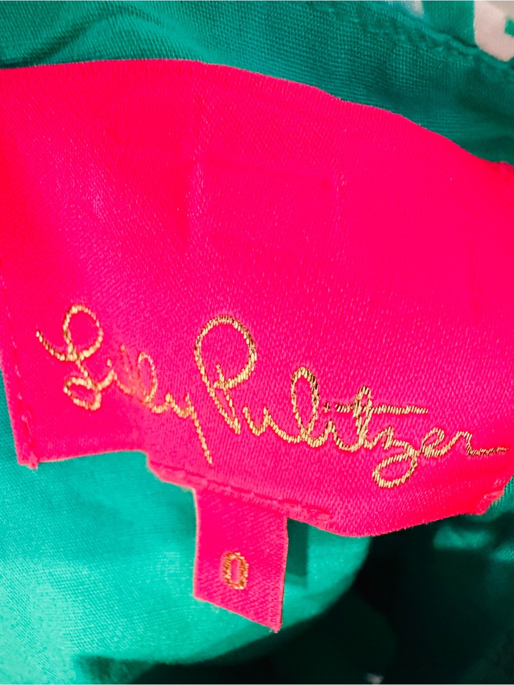Lilly Pulitzer Green & Teal Floral Romper - Picture 6 of 6